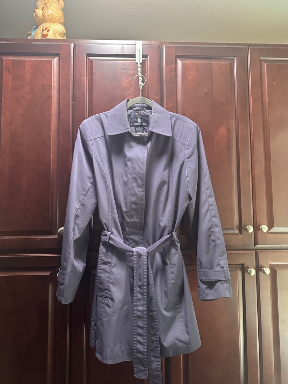 London Fog Lavender Trench Coat with Belt